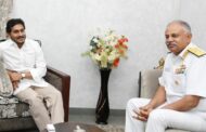 VAdm AB Singh FOCINC Eastern Naval Command Meet AP Chief Minister YS Jagan Mohan Reddy at Camp office in Vijaywada Vizagvision