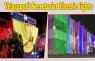 Velagapudi Secretariat with Electric lights for Independence Day Celebrations Vijayawada Vizagvision