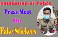 Commission of Police Press Meet on Fake Stickers Visakhapatnam Vizagvision