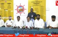 AP Mechanized Operators Association Vasupalli Janakiram Press Meet on Boats fired Harbour Vizag