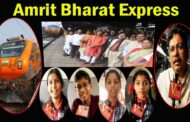 Amrit Bharat Express welcomes to visakhapatnam station Indian Railways new push-pull train