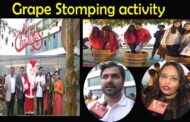 Grape Stomping activity Christmas Celebration Novotel Visakhapatnam Varun Beach Vizag Vision