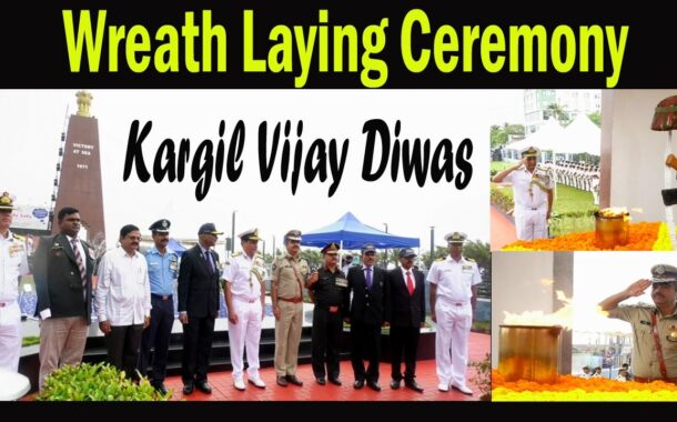 #Live 25th Anniversary of Kargil Vijay Diwas | Wreath Laying Ceremony | War Memorial | Beach Road
