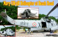 Indian Navy UH-3H Helicopter Installed at Beach Road at TU-142 Aircraft Museum in Visakhapatnam